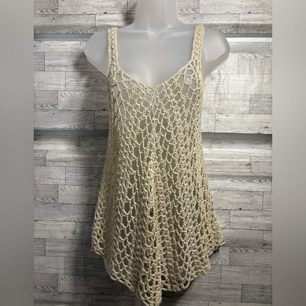 Windsor Beige Crochet Knit Top